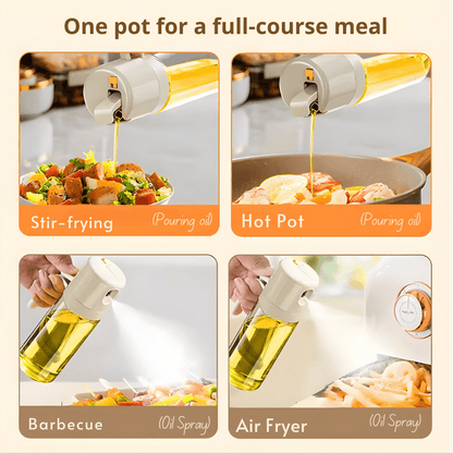 2 In 1 Oil Sprayer Bottle BBQ Cooking Oil Dispenser Olive Oil Pourers - WFP Store