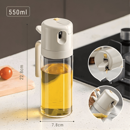 2 In 1 Oil Sprayer Bottle BBQ Cooking Oil Dispenser Olive Oil Pourers - WFP Store