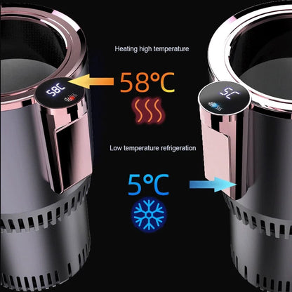 2-in-1 Smart Car Heating & Cooling Cup Digital Temperature Display Fast Drink Cooler & Warmer (12V) - WFP Store