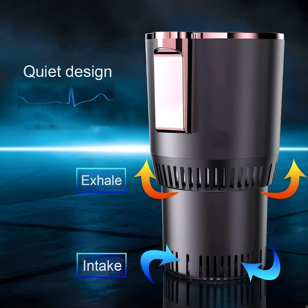 2-in-1 Smart Car Heating & Cooling Cup Digital Temperature Display Fast Drink Cooler & Warmer (12V) - WFP Store