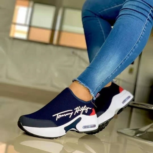 Casual Breathable Wedges Ladies Walking Sneakers Flat Women Shoes - WFP Store