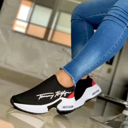 Casual Breathable Wedges Ladies Walking Sneakers Flat Women Shoes - WFP Store