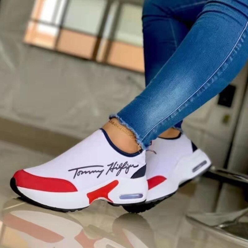 Casual Breathable Wedges Ladies Walking Sneakers Flat Women Shoes - WFP Store