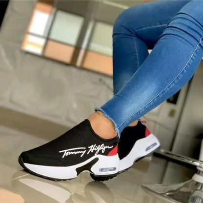 Casual Breathable Wedges Ladies Walking Sneakers Flat Women Shoes - WFP Store