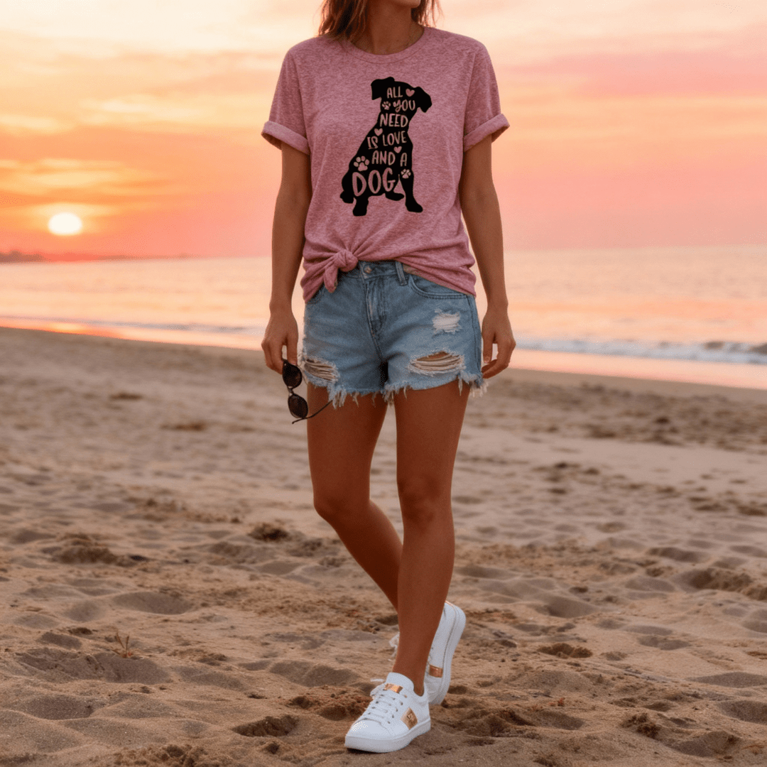 All You Need Is Love And A Dog T-shirt - WFP Store