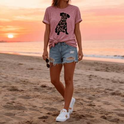 All You Need Is Love And A Dog T-shirt - WFP Store