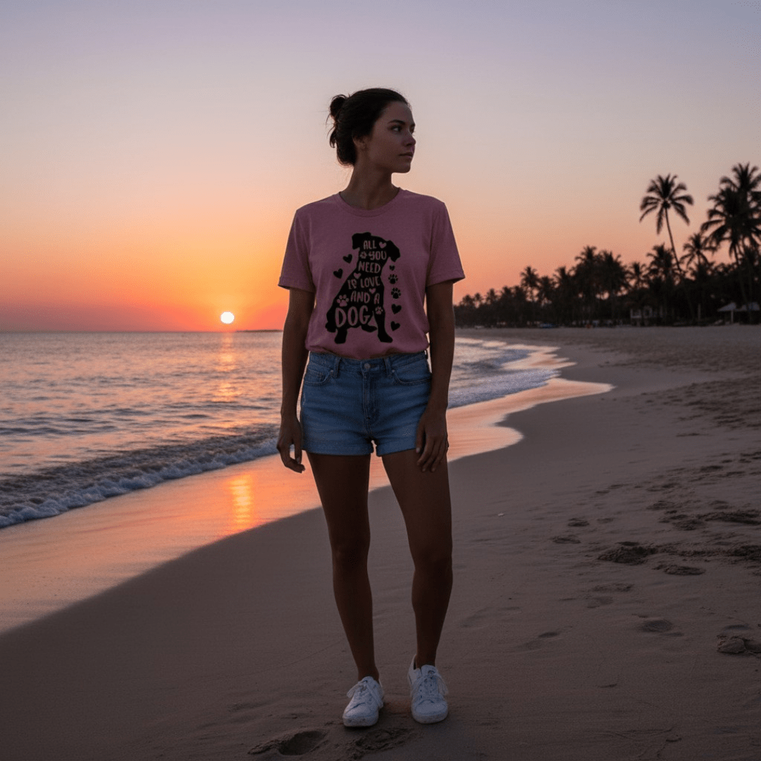 All You Need Is Love And A Dog T-shirt - WFP Store