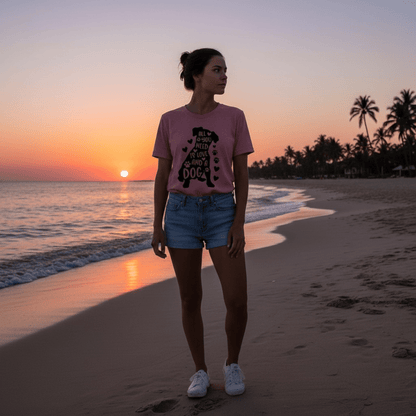 All You Need Is Love And A Dog T-shirt - WFP Store