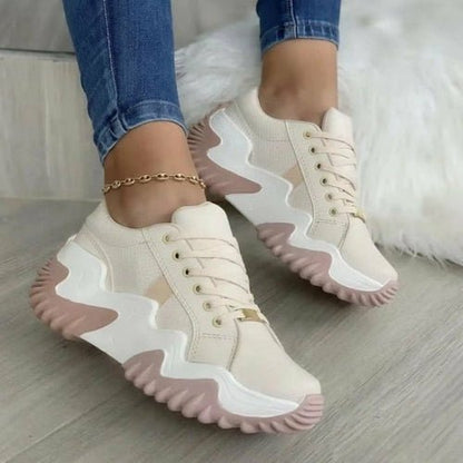 Breathable Women Vulcanized Shoes Casual Platform Sneakers - WFP Store