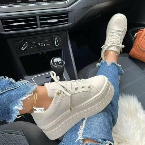 Casual Platform Women's Shoes Flat Womens Sneakers - WFP Store
