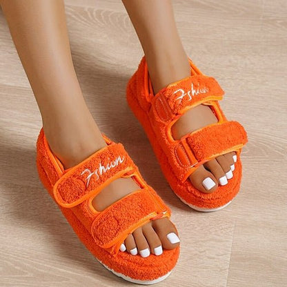 Casual Thick Bottom Women Sandals Orange/Blue/Black/Green - WFP Store
