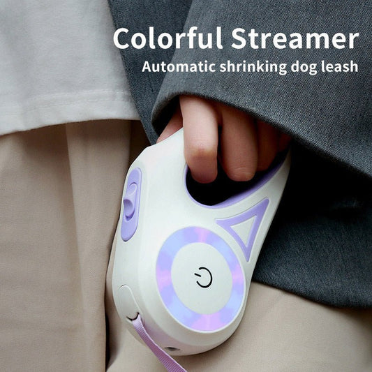Dog Leash Retractable Leash And Dog Collar Spotlight Automatic Pet Dog - WFP Store