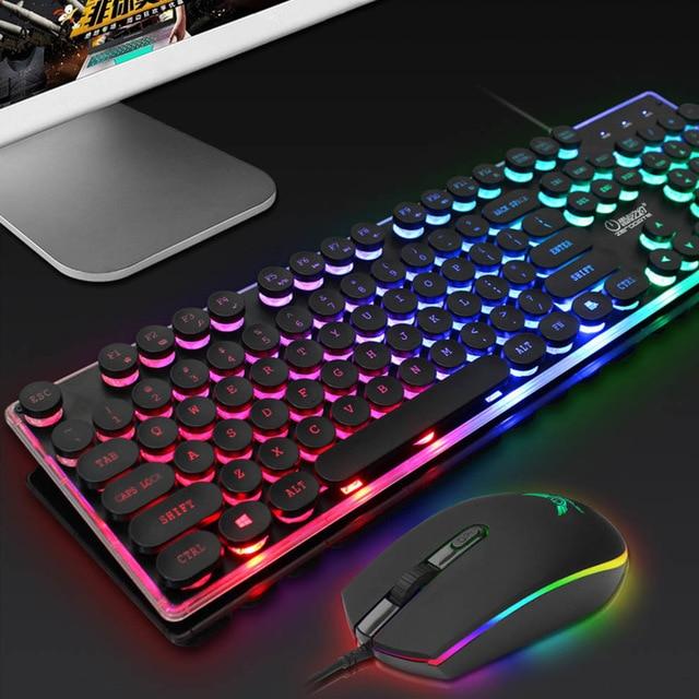 Dragon LED Backlight Gaming USB Wired Keyboard Mouse Set - WFP Store