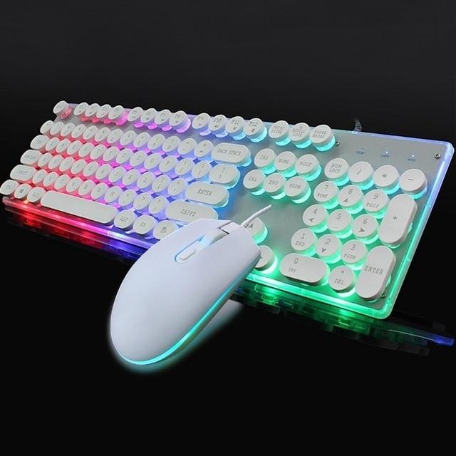 Dragon LED Backlight Gaming USB Wired Keyboard Mouse Set - WFP Store