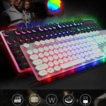 Dragon LED Backlight Gaming USB Wired Keyboard Mouse Set - WFP Store