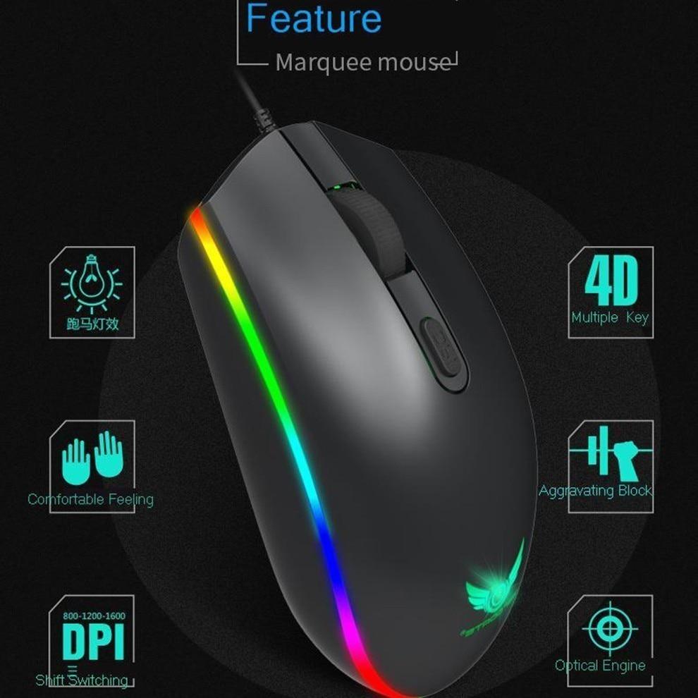 Dragon LED Backlight Gaming USB Wired Keyboard Mouse Set - WFP Store