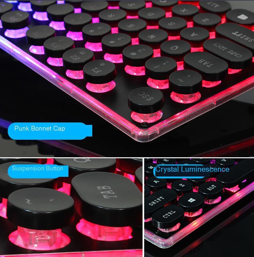 Dragon LED Backlight Gaming USB Wired Keyboard Mouse Set - WFP Store
