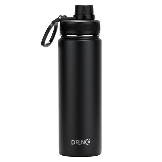 DRINCO® 22oz Stainless Steel Sport Water Bottle - Black - WFP Store