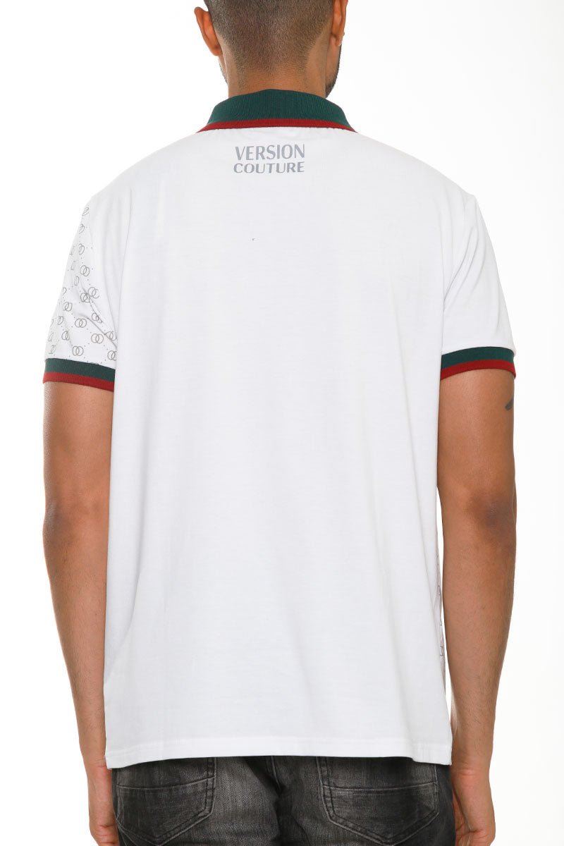 Italian Print Collared Polo Shirt - WFP Store