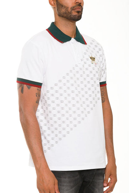 Italian Print Collared Polo Shirt - WFP Store