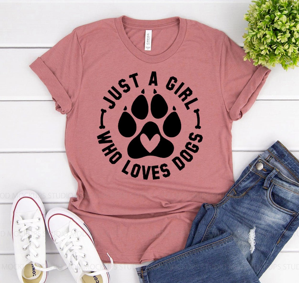Just A Girl Who Loves Dogs T-shirt - WFP Store