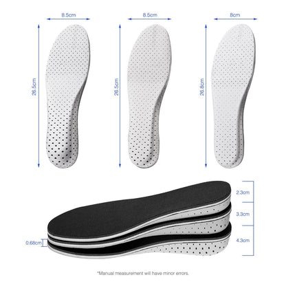 Men Women Invisible Height Increase Insoles Heel Lift Taller Shoe - WFP Store
