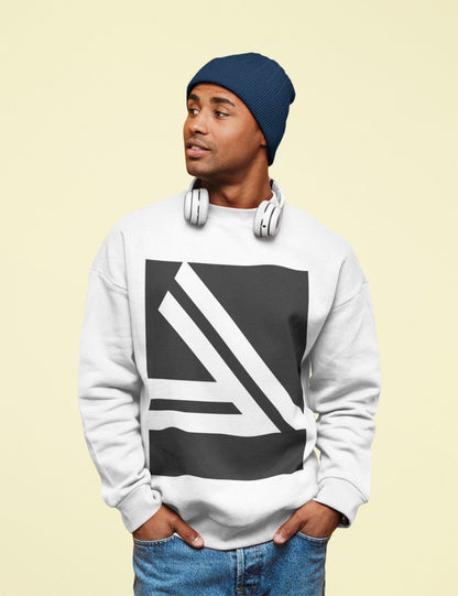 Men's Double Slanted Logo Crewneck Sweatshirt - WFP Store