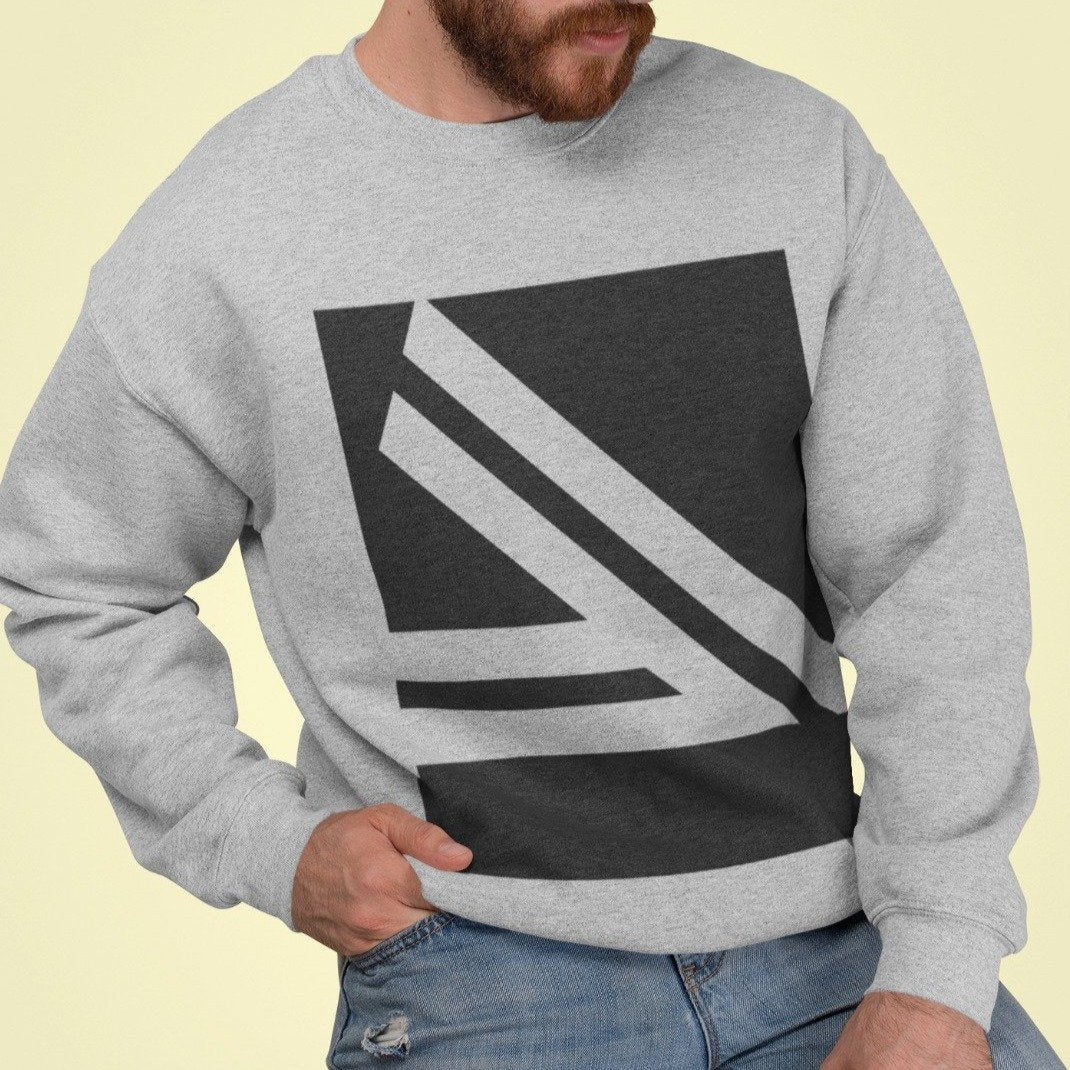Men's Double Slanted Logo Crewneck Sweatshirt - WFP Store