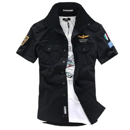Mens Short Sleeve Military Style Shirt - WFP Store