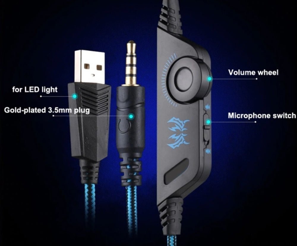 Ninja Dragon G9300 LED Gaming Headset with Microphone - WFP Store