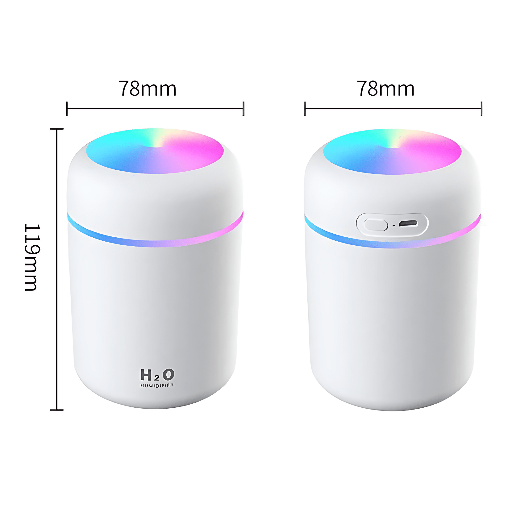 Portable Air Humidifier Aroma Essential Oil Diffuser for Car Home - WFP Store