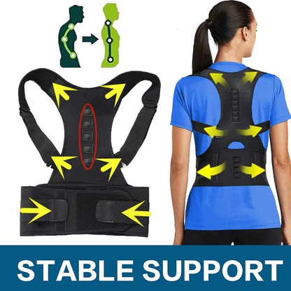 Posture Corrector Support Magnetic Back Shoulder Brace Belt Band For - WFP Store